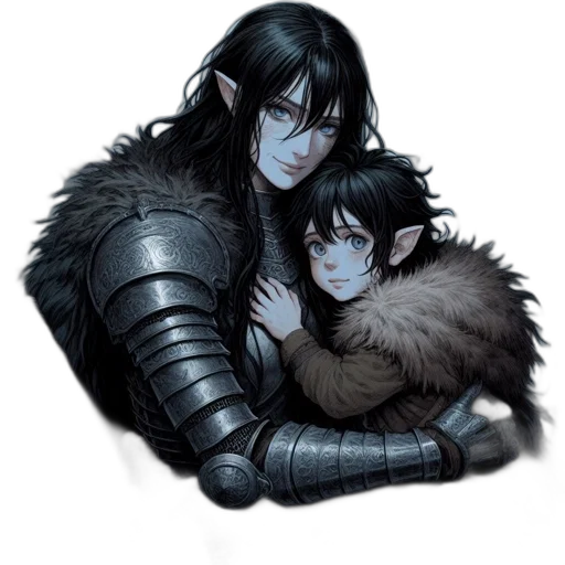fantasy art, concept art, comic book art, pixel art transparent PNG cut-out
