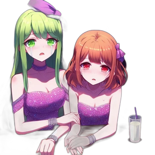 dress, hair, robot, bottle transparent PNG cut-out