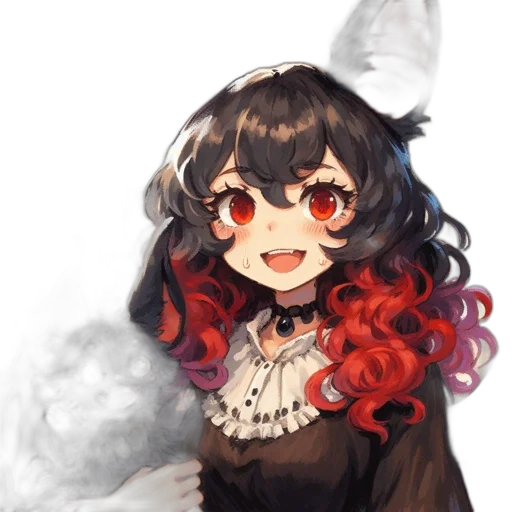 mask, staff, crown, hair transparent PNG cut-out
