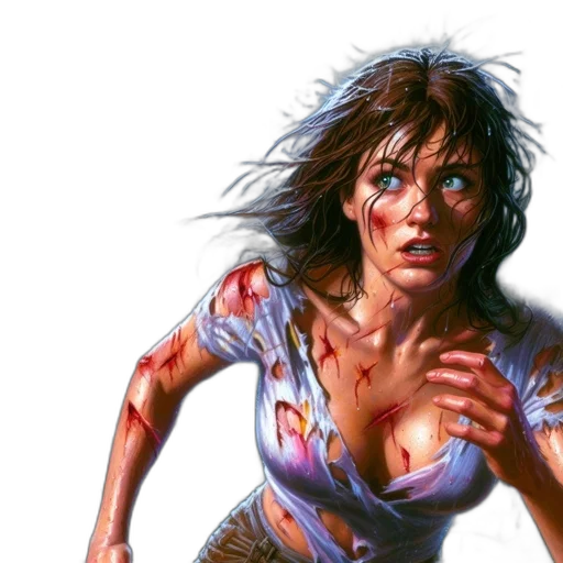 comic book art, concept art, photorealistic, pixel art transparent PNG cut-out