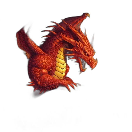 dragon, staff, creature, animal transparent PNG cut-out