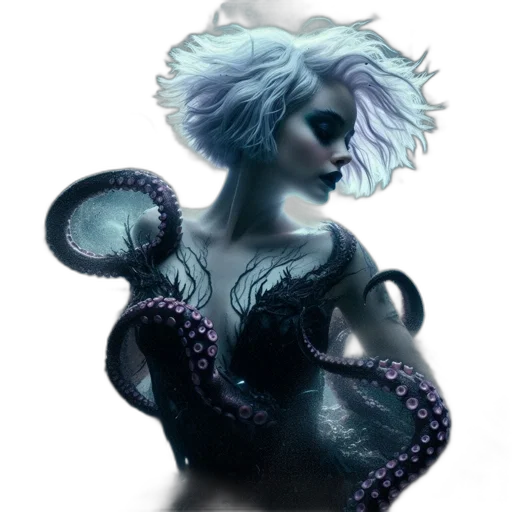 creature, hair, dragon, fantasy art transparent PNG cut-out