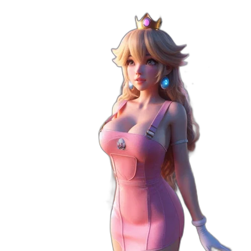 dress, crown, staff, concept art transparent PNG cut-out