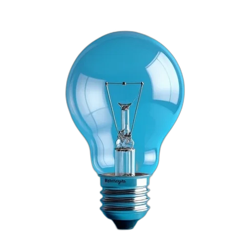 3d render, photorealistic, blue, clear transparent PNG cut-out