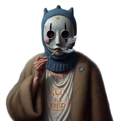 mask, jacket, creature, animal transparent PNG cut-out