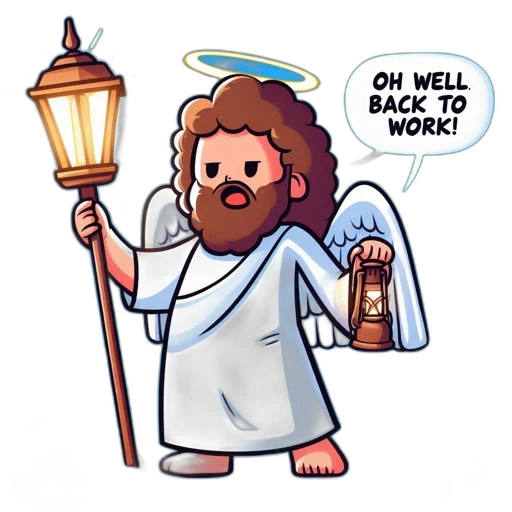 pixel art, concept art, cartoon, angelic transparent PNG cut-out