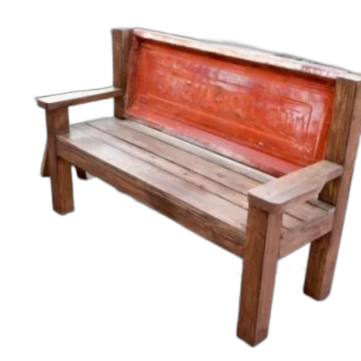 furniture, 3d render, rustic, wooden transparent PNG cut-out