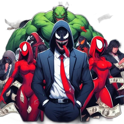 mask, comic book art, concept art, animated transparent PNG cut-out