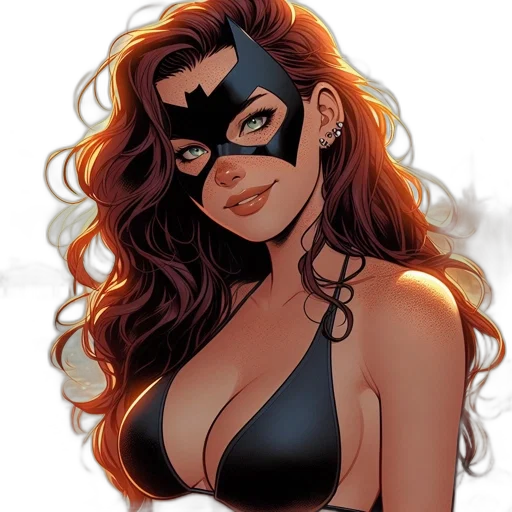 mask, comic book art, cartoon, fantasy art transparent PNG cut-out