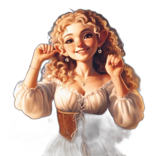 dress, crown, face, fantasy art transparent PNG cut-out
