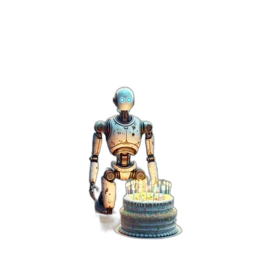 robot, jewelry, weapon, staff transparent PNG cut-out