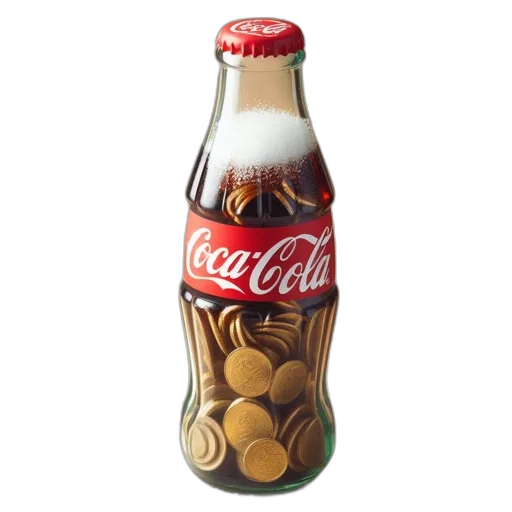 bottle, food, 3d render, photorealistic transparent PNG cut-out