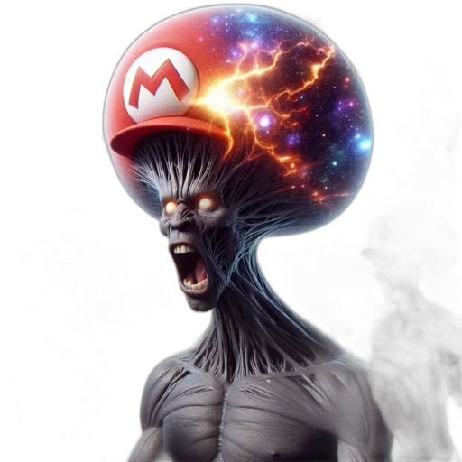 mask, creature, hat, hair transparent PNG cut-out