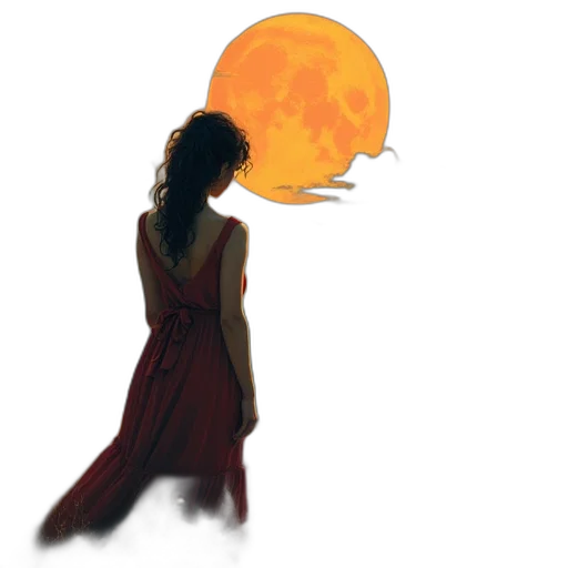 dress, mask, concept art, oil painting transparent PNG cut-out
