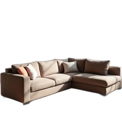 furniture, 3d render, photorealistic, earth tones transparent PNG cut-out