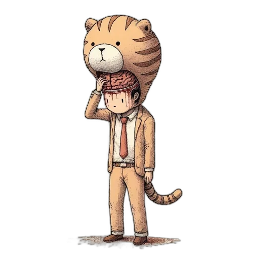 hat, staff, animal, concept art transparent PNG cut-out
