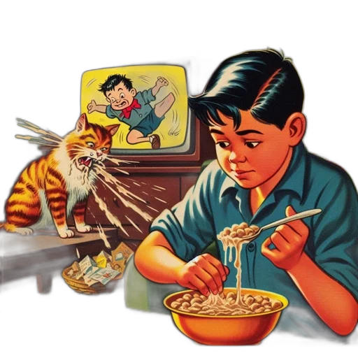 food, comic book art, cartoon, concept art transparent PNG cut-out
