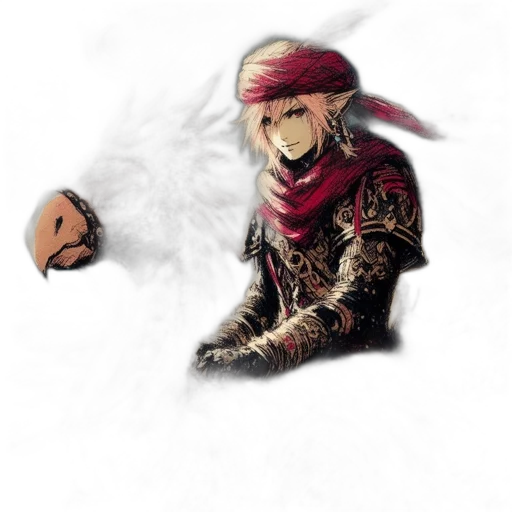 mask, dragon, face, staff transparent PNG cut-out