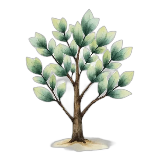 tree, crown, jewelry, 3d render transparent PNG cut-out
