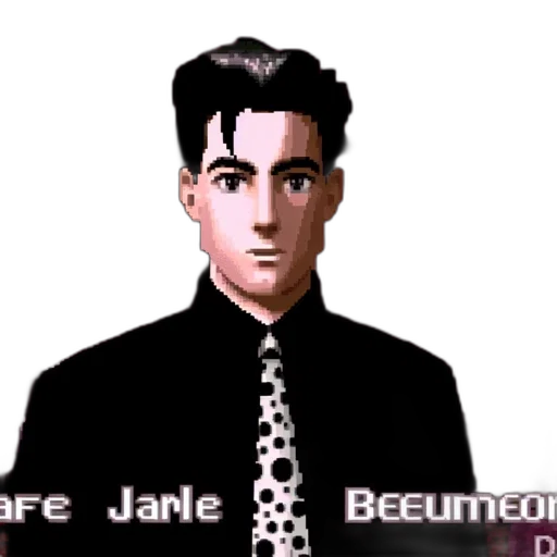 staff, jacket, face, vaporwave transparent PNG cut-out