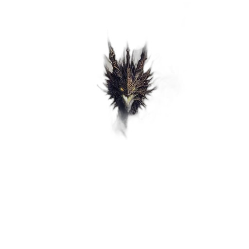 dragon, crown, hair, mask transparent PNG cut-out