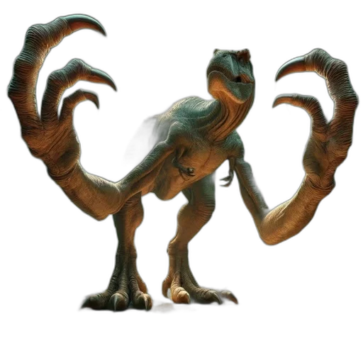 dragon, creature, animal, staff transparent PNG cut-out