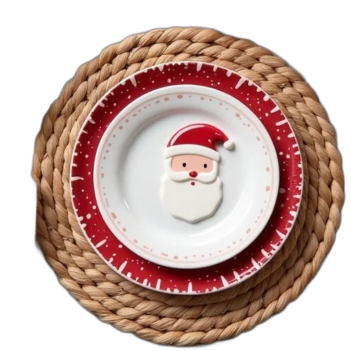 food, hat, 3d render, santa transparent PNG cut-out