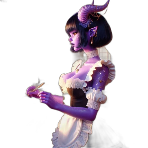 dress, staff, mask, crown transparent PNG cut-out