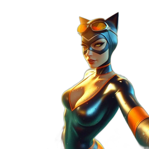 mask, concept art, 3d render, comic book art transparent PNG cut-out