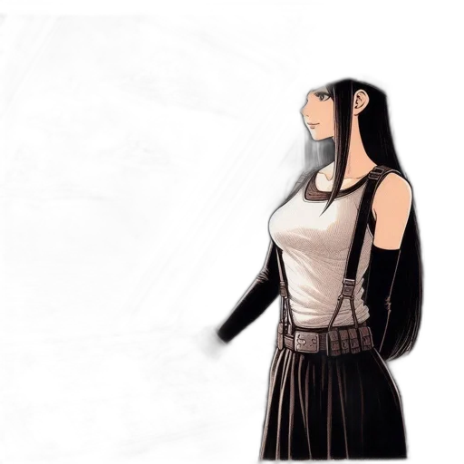 dress, concept art, comic book art, fantasy art transparent PNG cut-out