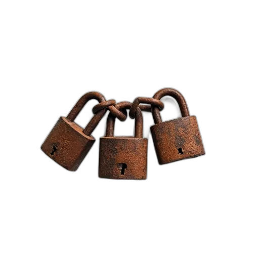jewelry, old, rusty, iron transparent PNG cut-out
