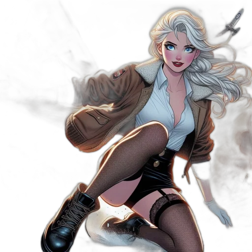 jacket, comic book art, concept art, fantasy art transparent PNG cut-out