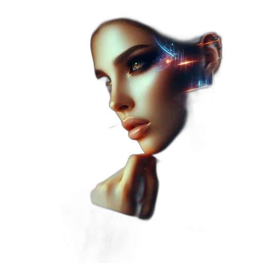 robot, face, mask, jewelry transparent PNG cut-out