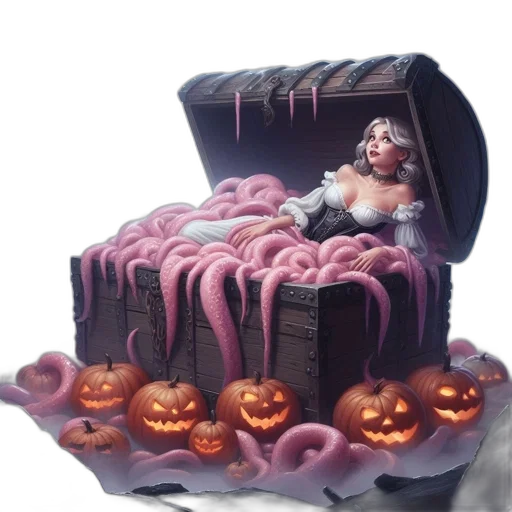 food, crown, 3d render, photorealistic transparent PNG cut-out