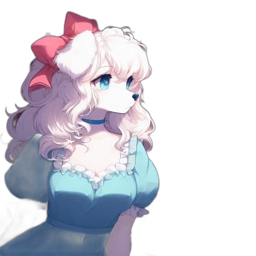 dress, crown, creature, face transparent PNG cut-out