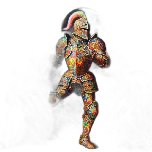 robot, mask, staff, creature transparent PNG cut-out