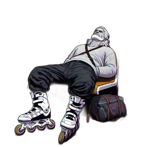 jacket, robot, shoes, face transparent PNG cut-out
