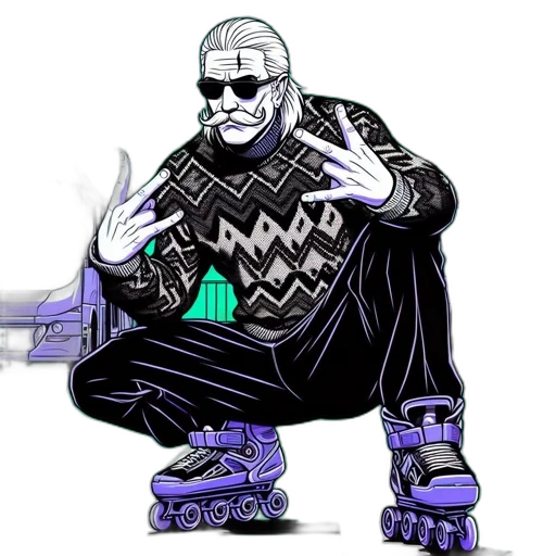 robot, jacket, animal, cyberpunk transparent PNG cut-out