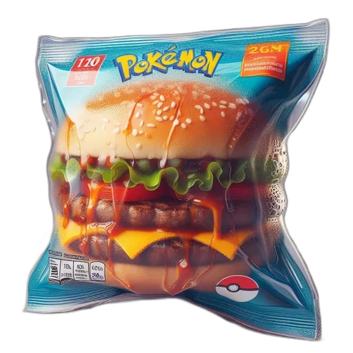 food, large, realistic, hamburger transparent PNG cut-out