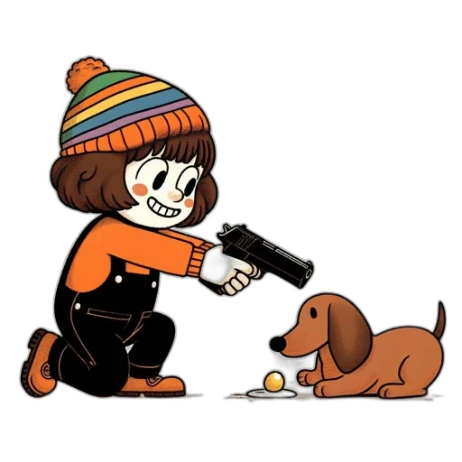 weapon, animal, hat, staff transparent PNG cut-out