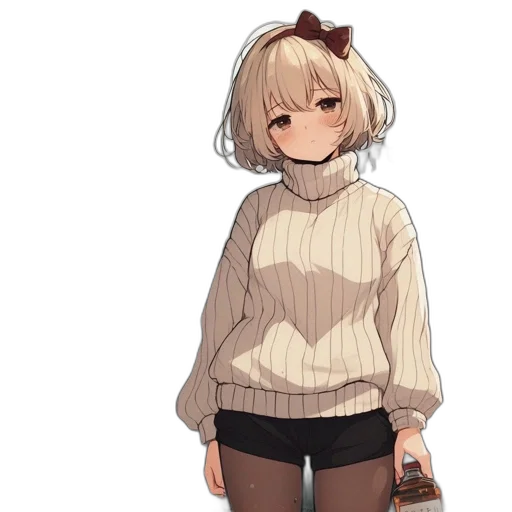 jacket, dress, staff, flower transparent PNG cut-out