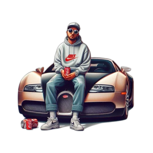 car, jacket, concept art, pixel art transparent PNG cut-out