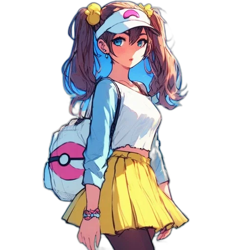 dress, staff, hat, jacket transparent PNG cut-out
