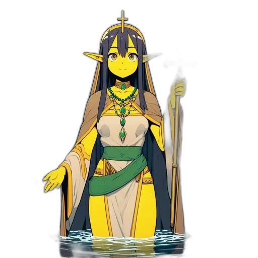 staff, crown, jewelry, fantasy art transparent PNG cut-out