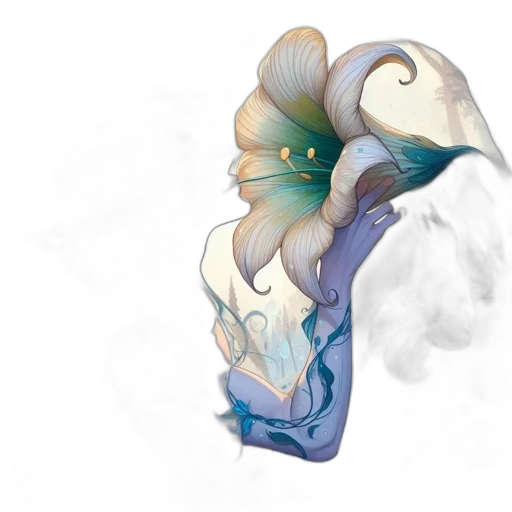 flower, mask, crown, dragon transparent PNG cut-out
