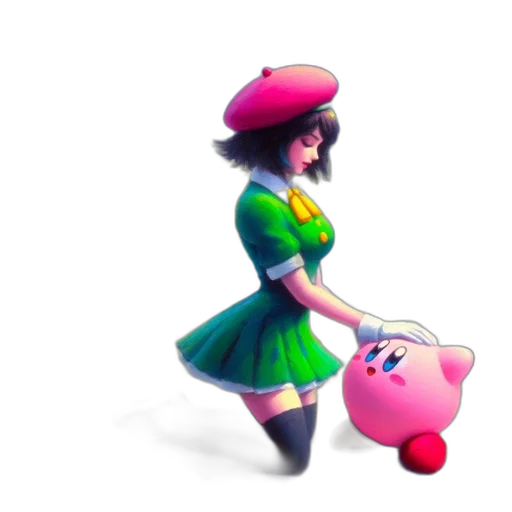 dress, hat, weapon, staff transparent PNG cut-out