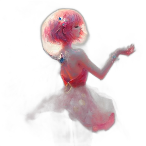 dress, creature, robot, flower transparent PNG cut-out