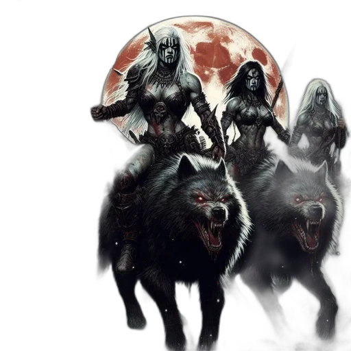 concept art, fantasy art, four, formidable transparent PNG cut-out
