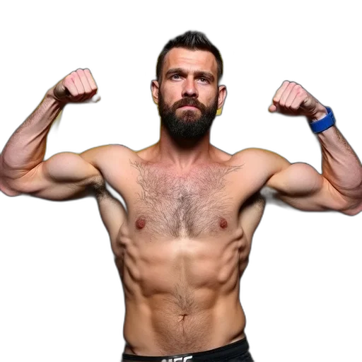 weapon, muscular, man, beard transparent PNG cut-out