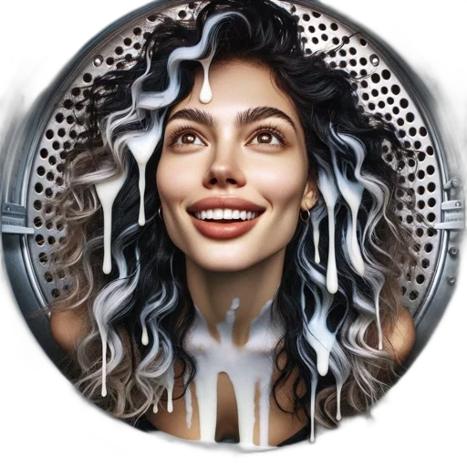 face, jewelry, hair, robot transparent PNG cut-out